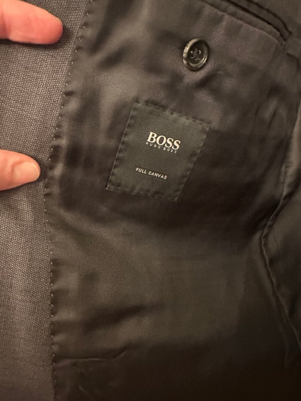 BOSS Hugo Boss Piacenza Super 170's Gray 100% Virgin Wool Suit 42R - Picture 4 of 11
